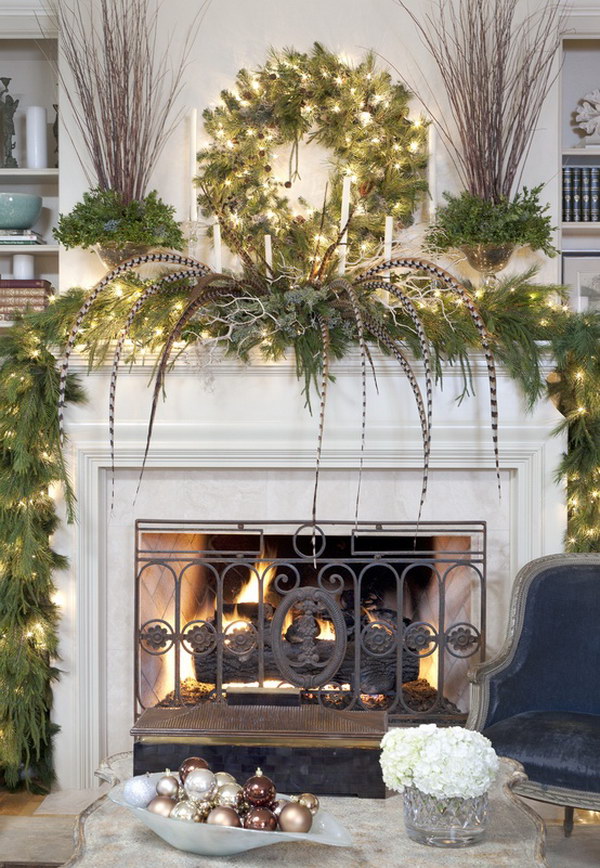 christmas decor ideas list 25+ Christmas Mantel Decoration Ideas & Tutorials 2023