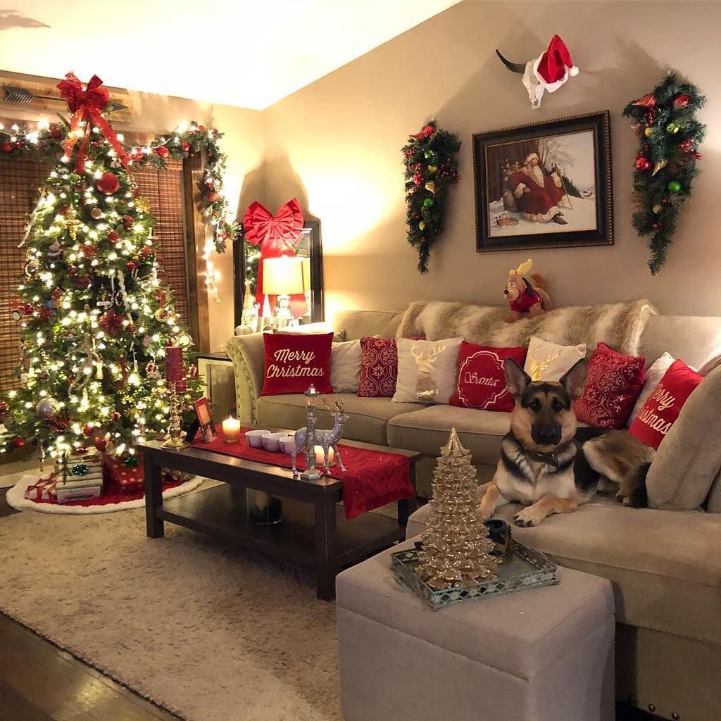 christmas decor ideas apartment 55 Small Apartment Christmas Decor Ideas Christmas decorations living