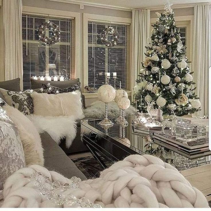 white christmas theme decorations indoor White Christmas decor ideas for soft, warm and fresh vibes in your