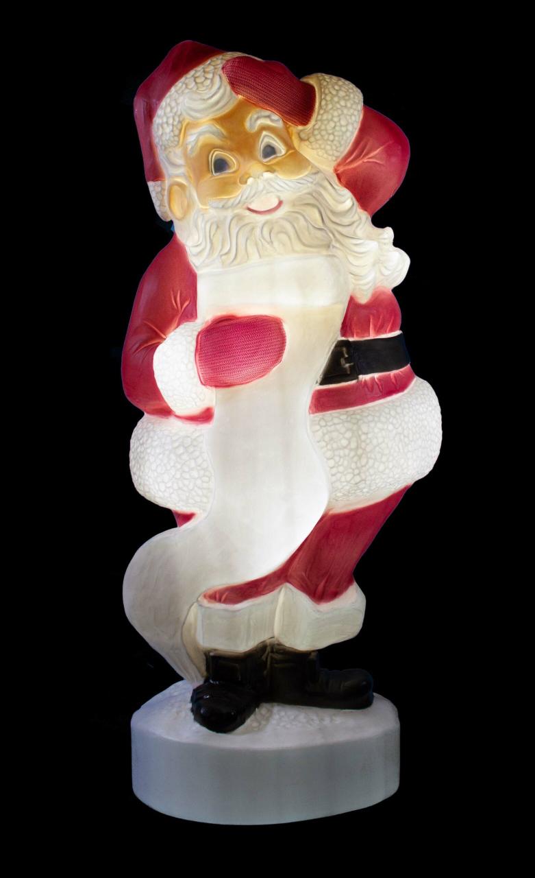 christmas outdoor decorations blow molds 43" BlowMold Santa Orman Inc.