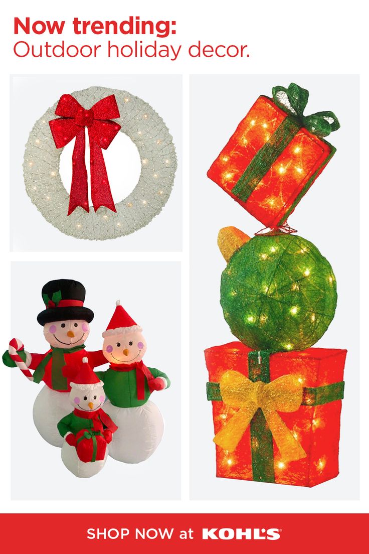 kohl's christmas decorations outdoor Find outdoor holiday decor and more at Kohl’s. Diy christmas