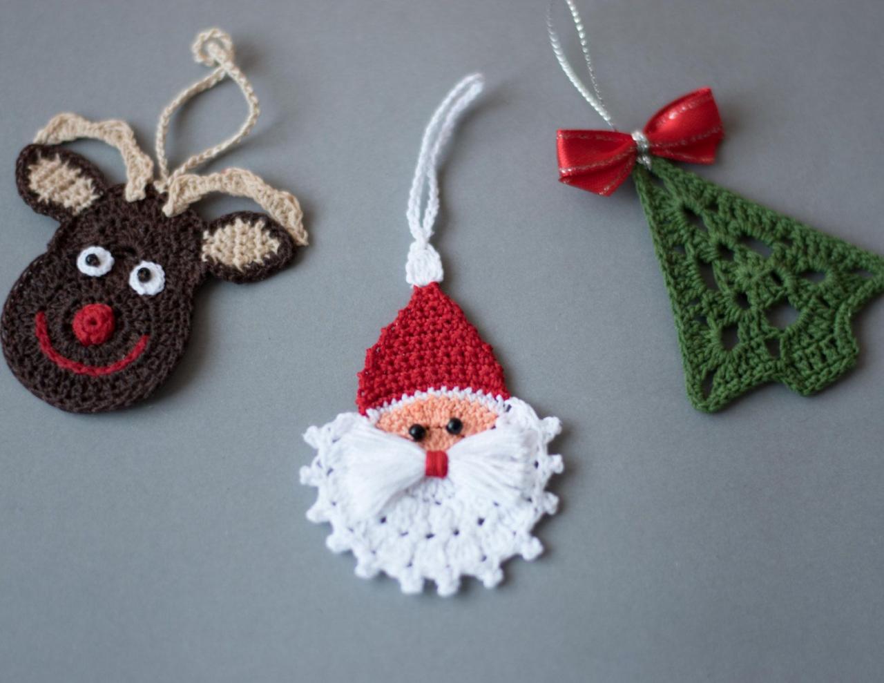 christmas decor crochet ideas Crochet Christmas ornaments, Crochet Christmas decoration,Crochet set