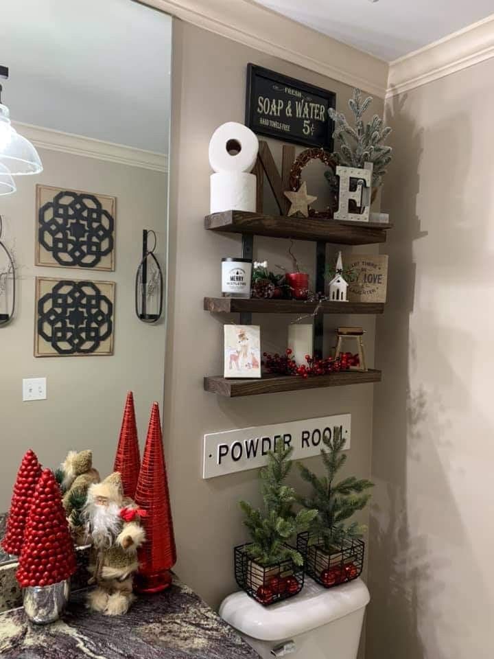 christmas bathroom decor pinterest Pin by Lesly Arreola on CHRISTMAS DECOR Christmas bathroom decor