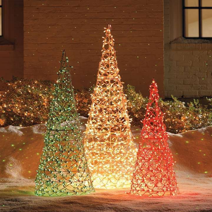 christmas decorations outdoor under  Christmas Trees (185 photos) Christmas decorations diy outdoor