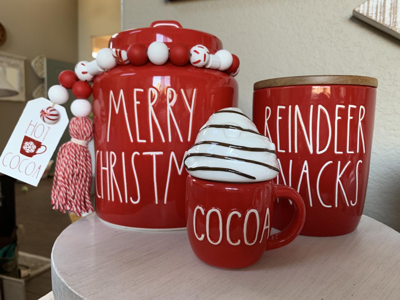 rae dunn christmas decor Rae Dunn Christmas Cocoa Cocoa, Rae dunn, Christmas