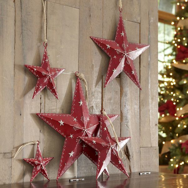 christmas star wall decor North Star Wall Decor (Set of 5) Christmas star decorations, Stars