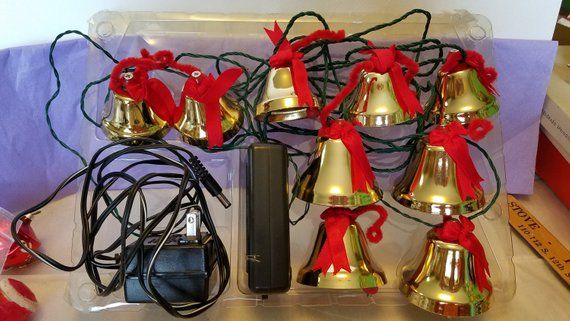 musical christmas decorations outdoor Vintage HTF Musical Christmas Bells Lightly Used Works Etsy