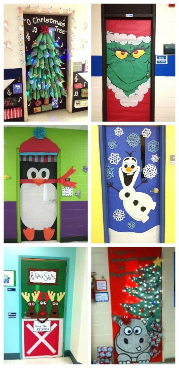 christmas decoration unique ideas 30 Impressive Holiday Door Decorations Unusual Ideas Craftionary