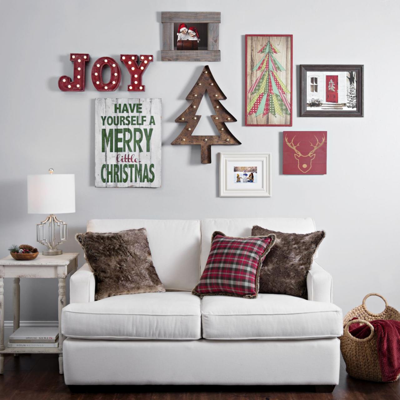 kirklands christmas wall decor Update Your Gallery Wall for Christmas My Kirkland's Christmas wall