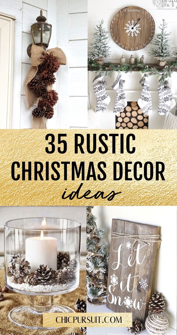 rustic indoor christmas decorations 40 Easy Rustic Christmas Decor Ideas That You Need In Your Home