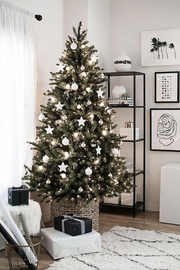 christmas tree decor ideas simple 40 Christmas Tree Decorating Ideas To Copy Society19 UK Elegant