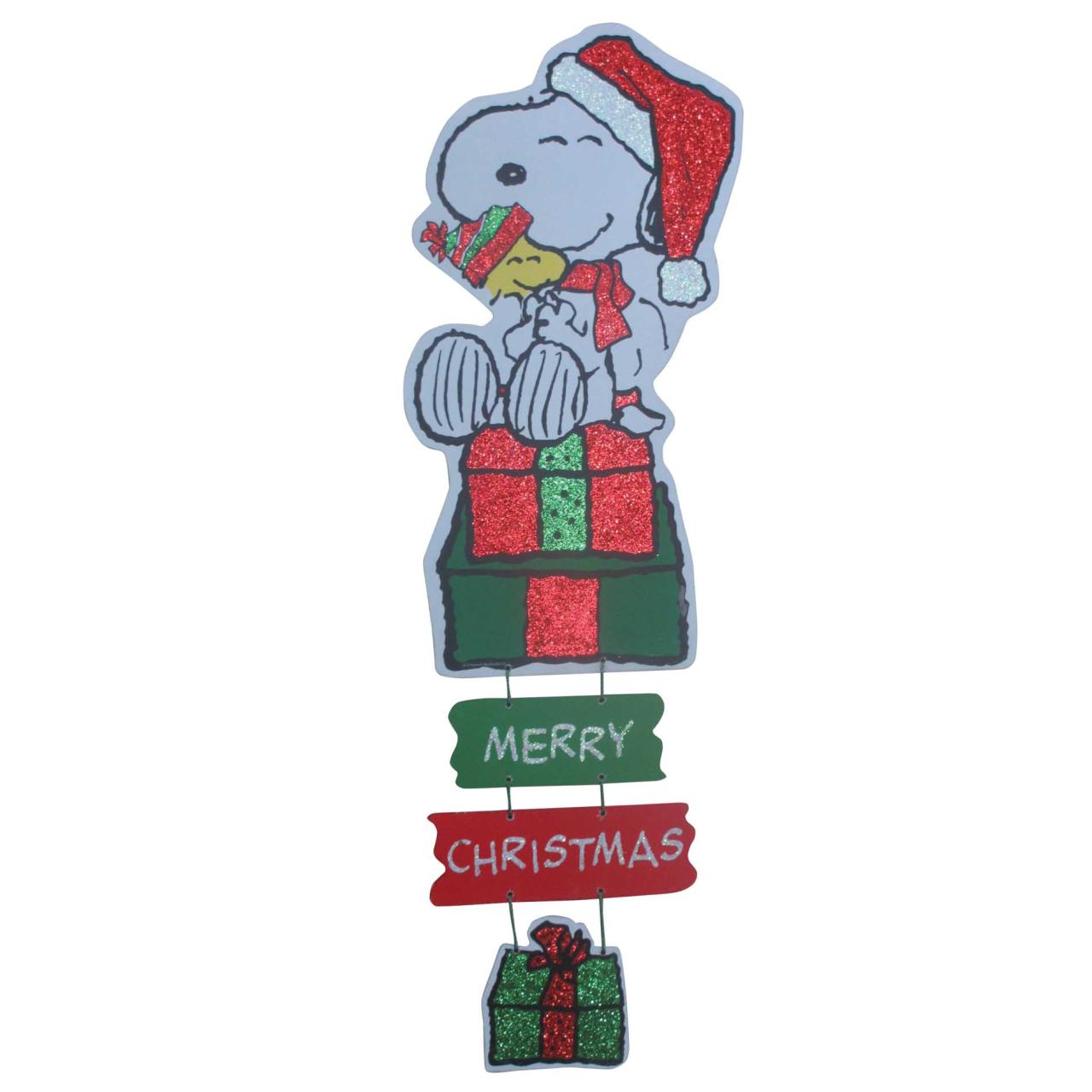 snoopy christmas decorations indoor 20in Snoopy And Woodstock Wall Hanging Christmas Decoration Seasonal