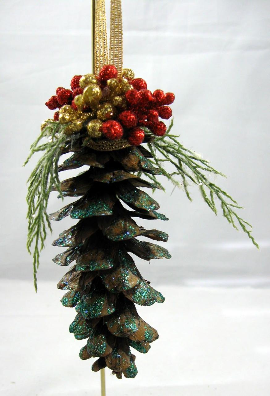 hanging pine cone christmas decor Pine Cone Christmas Ornament 102 Pine cone christmas decorations, Diy