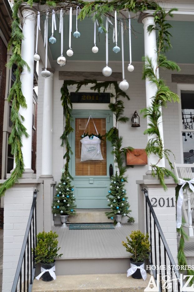 christmas decorations outdoor small porch 18 Most Striking DIY Christmas Porch Decorations That Will Melt Your Heart