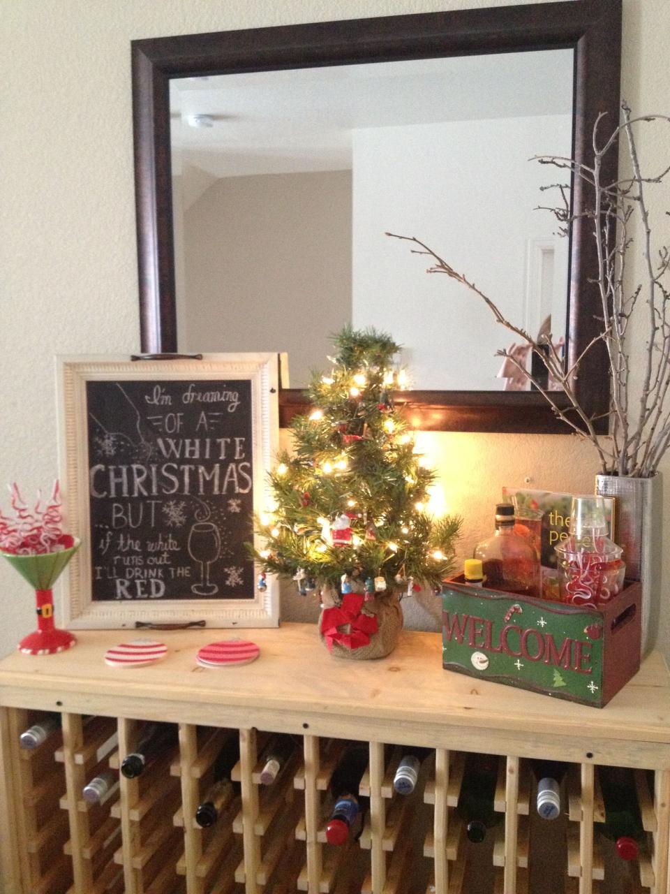 bar counter christmas decor Christmas bar Christmas, White christmas, Decor