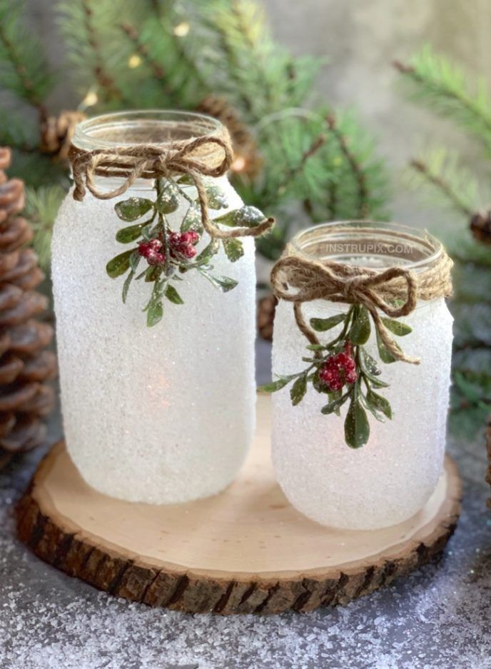 decorating christmas jars ideas Inspirational christmas decorations diy craft jar tea light 43 Mason