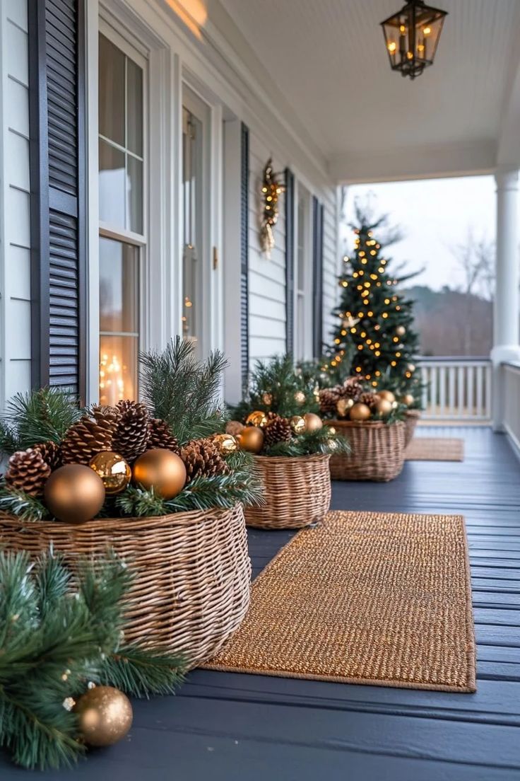 unique outdoor christmas decorations ideas 16 Unique Front Porch Christmas Decor Ideas for Holiday Season 39 in