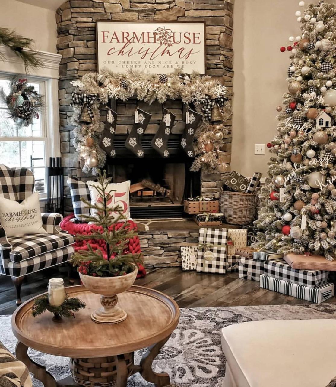 farmhouse christmas fireplace decor Пин на доске Ideas I love Рождественский камин, Рождественские