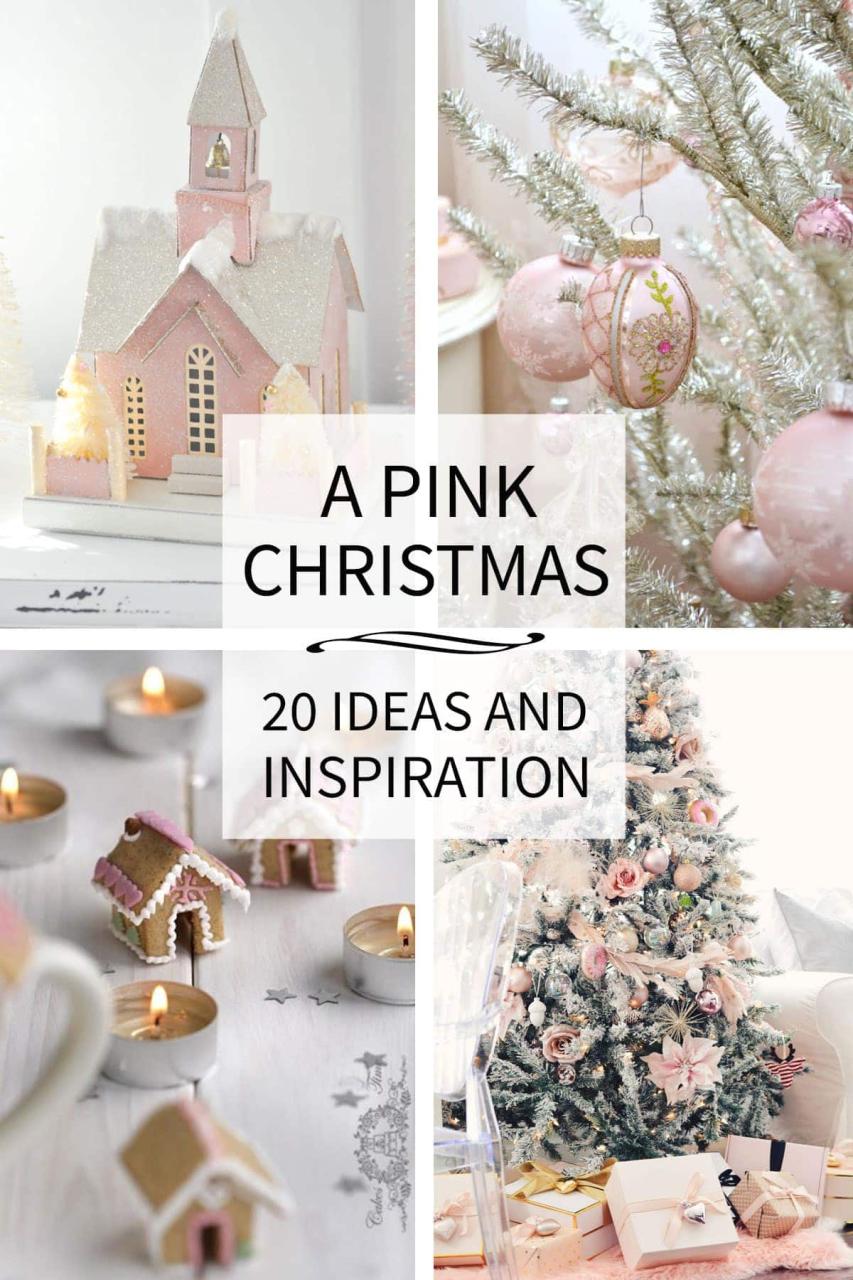 christmas decor ideas pink Pink Christmas Decor Ideas That'll Inspire You TIDBITS