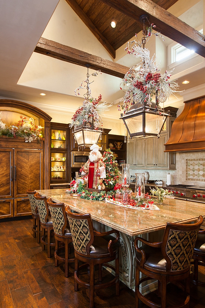 christmas decorating ideas for kitchen cabinets Christmas Decorating Ideas That Add Festive Charm to Your Kitchen