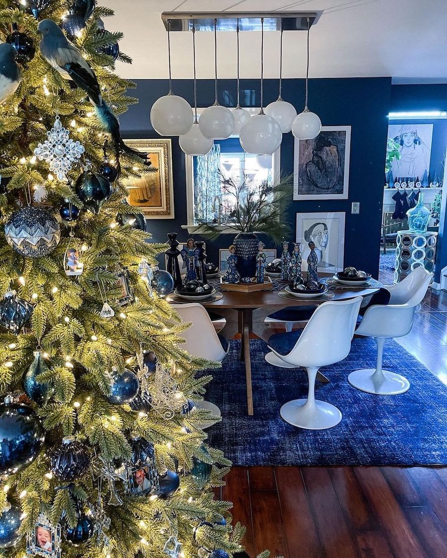 christmas decor with blue 19 Best Blue Christmas Decor Ideas