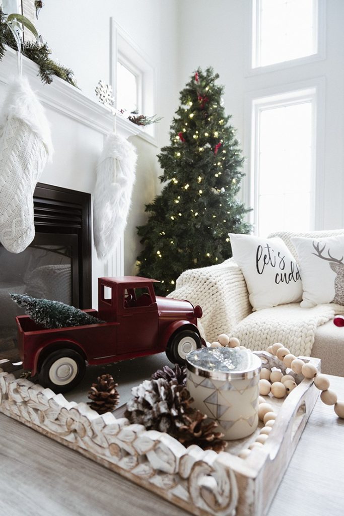 indoor christmas decorations canada Holiday Home Tour Family Room My Curves And Curls