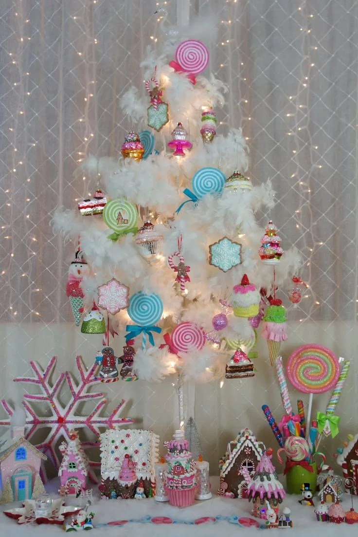 candy decor for christmas tree 46 Famous Candy Christmas Tree Decorations Ideas Decoration Love