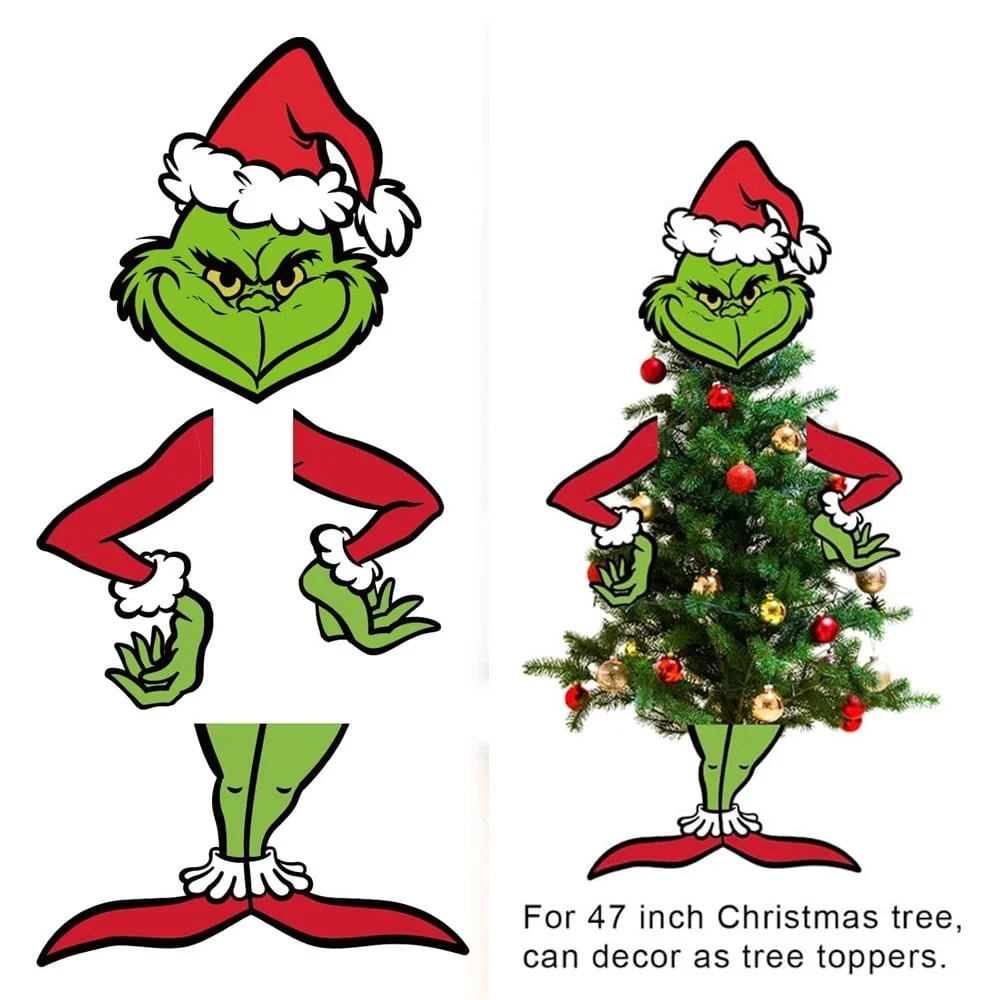 christmas decorations grinch theme Christmas Decorations,Grinch Christmas Tree,Christmas Tree Topper