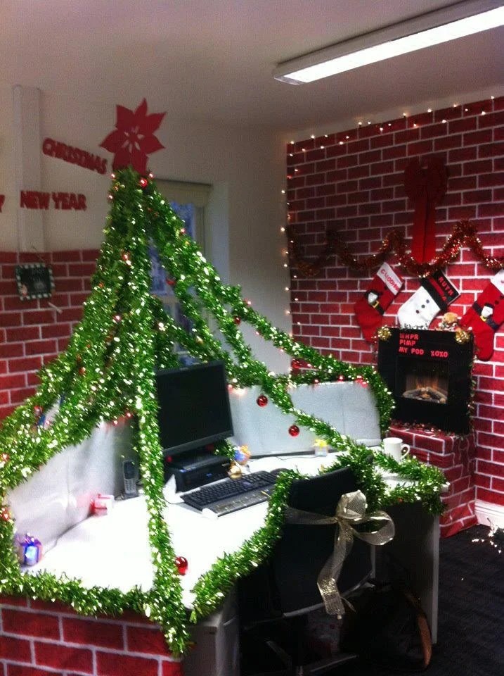 christmas decoration ideas in office pictures 30 Attractive Office Christmas Decoration Ideas Decoration Love