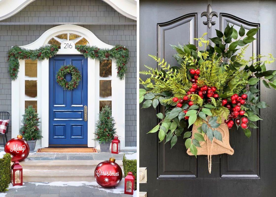 christmas decor ideas door 30 Musttry Christmas Decor Ideas to Make Your Home FestivalReady