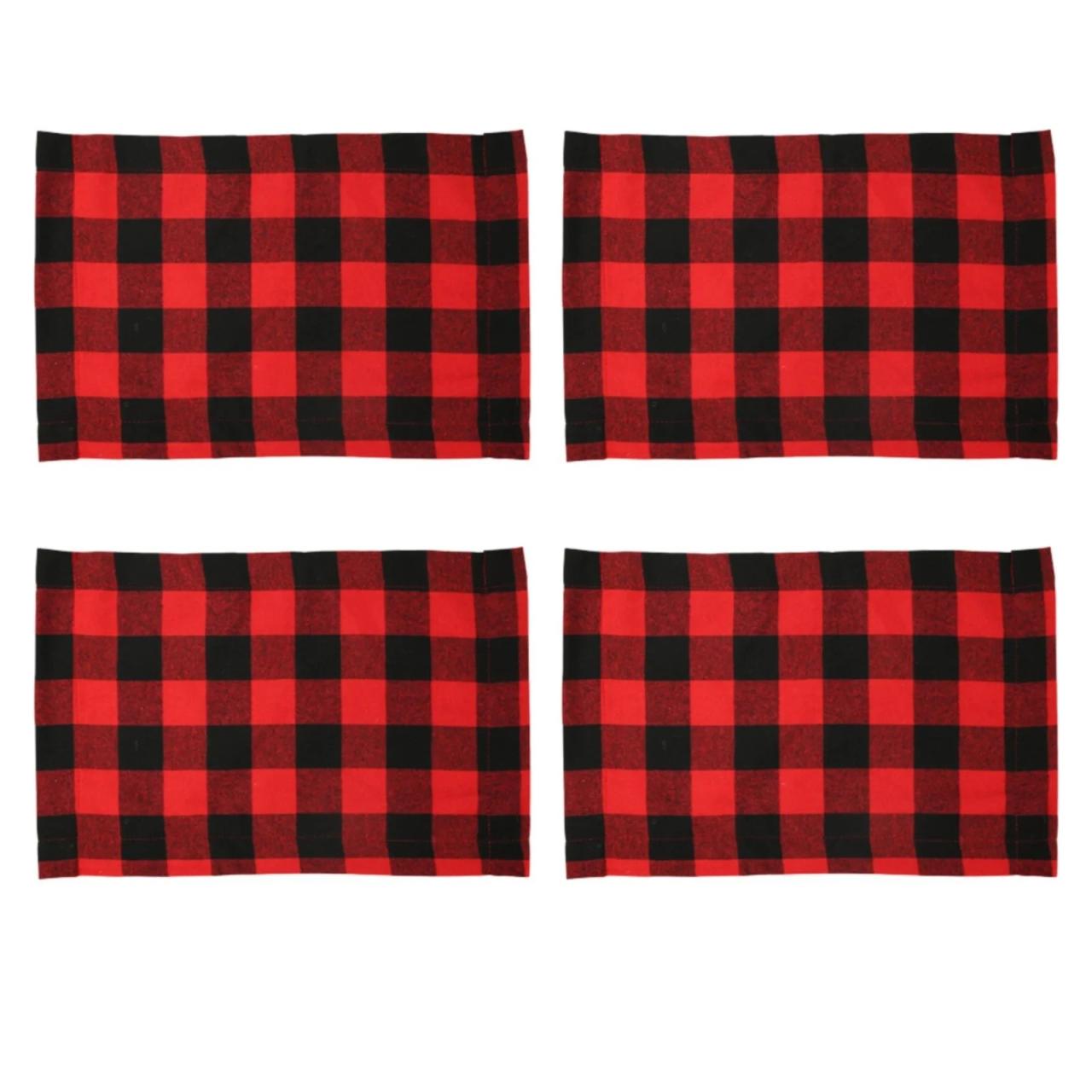 christmas decorations checkers sale Christmas Hot Sale Christmas Decorations Gingham Placemats，Plaid