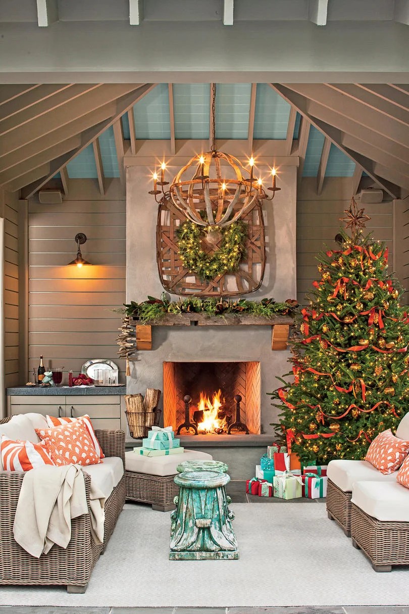 how to decorate inside house for christmas 50 Christmas Living Room Decor Ideas