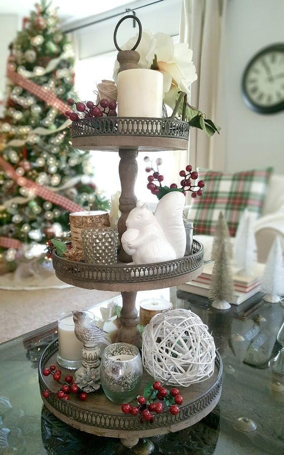 3 tier tray christmas decor ideas 50+ 3 tier tray christmas decor ideas for a beautiful and festive home