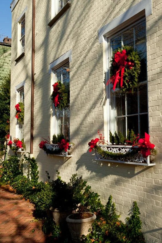 outdoor window christmas decorations ideas 50 Windows Christmas Decorations Ideas To Displays Decoration Love