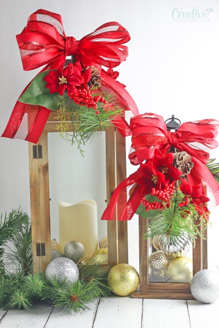 lantern christmas decor ideas DIY Christmas Lanterns, Outdoor Decorations Or Table Centerpieces