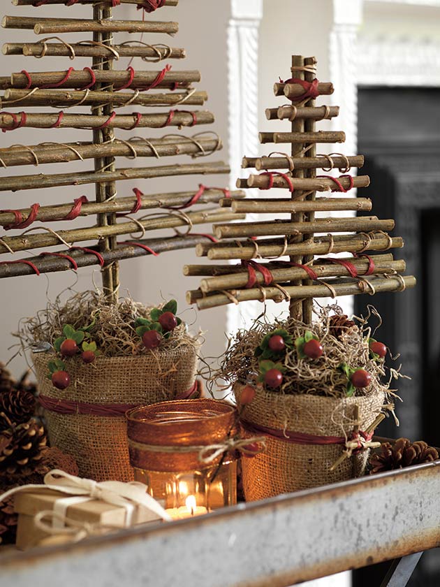 twig christmas tree decor How to turn twigs into chic Christmas decorations Woman's Weekly