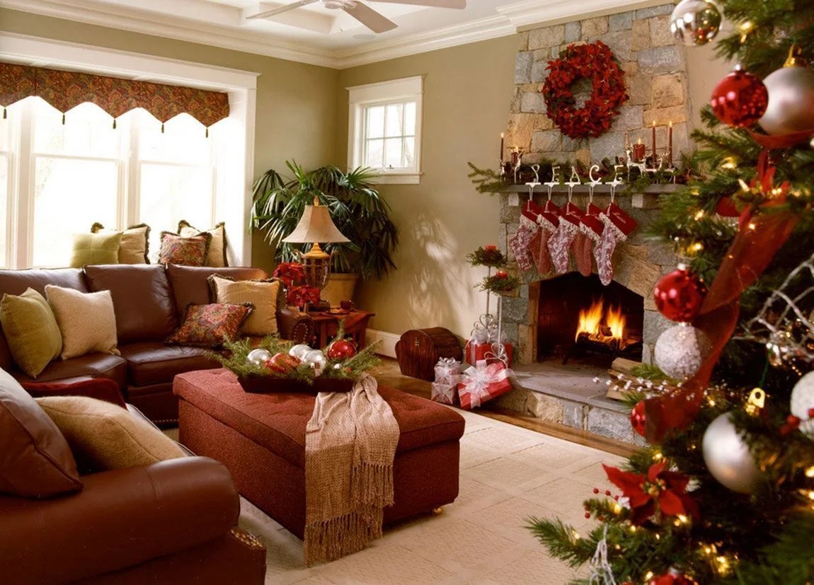 hom furniture christmas decor Top 11 beautiful ways to Decorate Your Living Room this Christmas