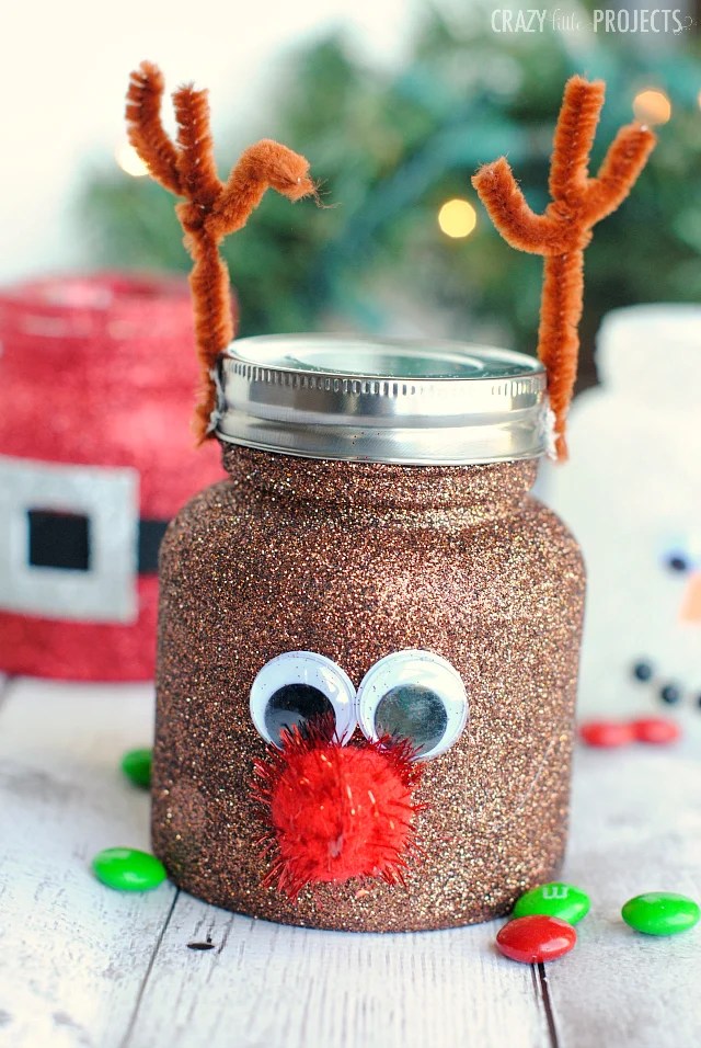 christmas jam jar decoration ideas Christmas Treat JarsCute Mason Jar Crafts for Kids Crazy Little Projects