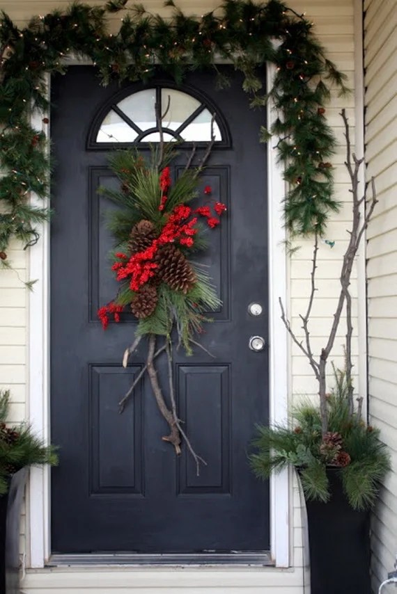 front door christmas decor ideas 27 Front Door Christmas Decorating Ideas Feed Inspiration