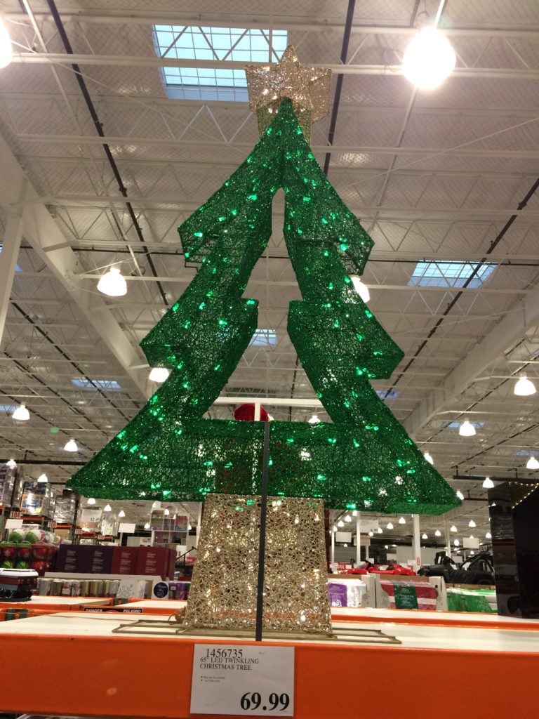 costco christmas decorations indoor 65″ LED Twinkling Christmas Tree CostcoChaser