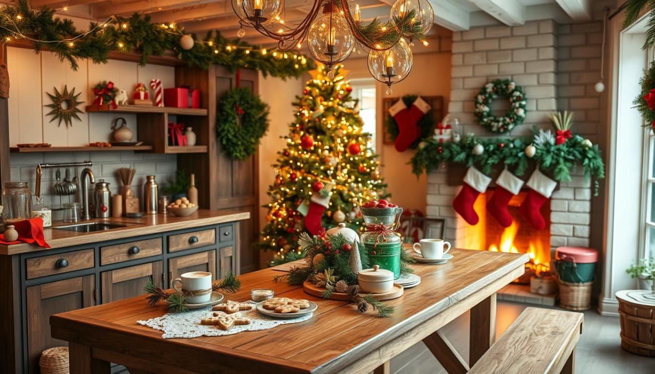 christmas decorating ideas for kitchen 21 Cozy Christmas Kitchen Decor Ideas to Make Your Home Feel Warm and