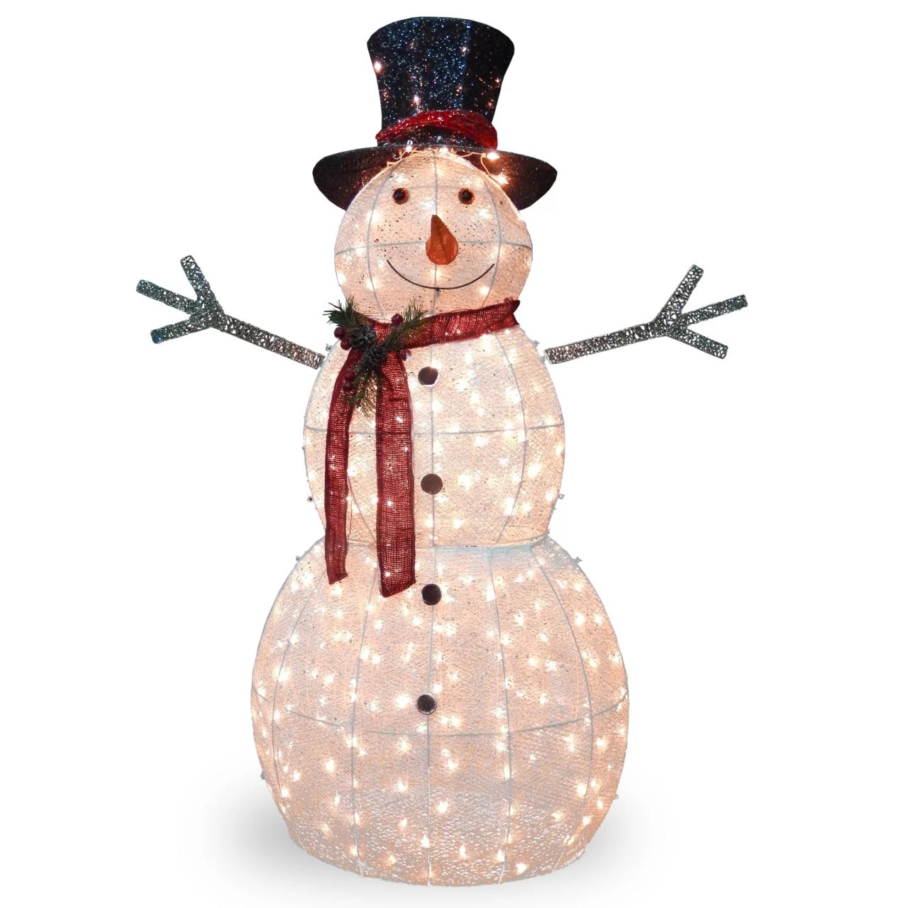 christmas outdoor decorations wayfair Crystal Snowman Christmas Decoration Wayfair