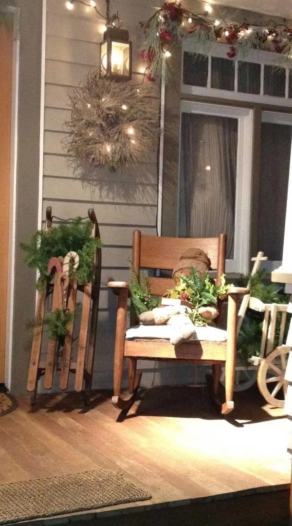 christmas decor for porches Cool Decorating Ideas For Christmas Front Porch The Xerxes