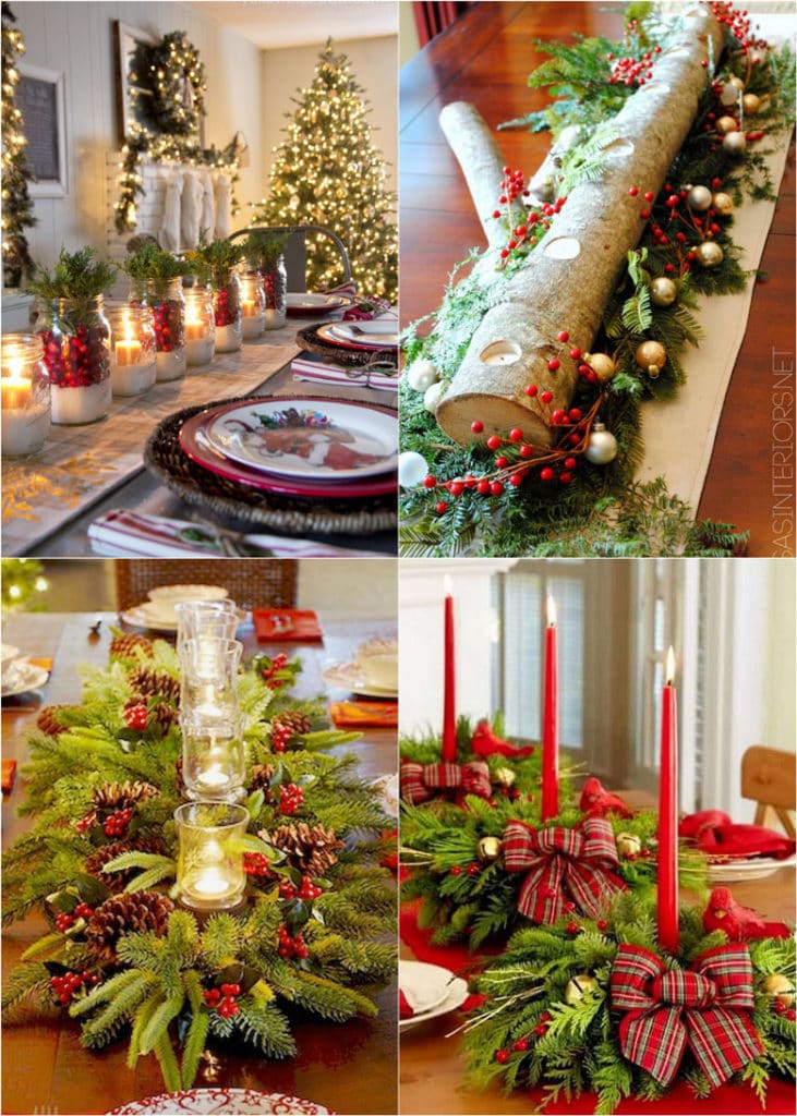 end table christmas decor ideas 27 Christmas Table Decorations & Settings A Piece Of Rainbow