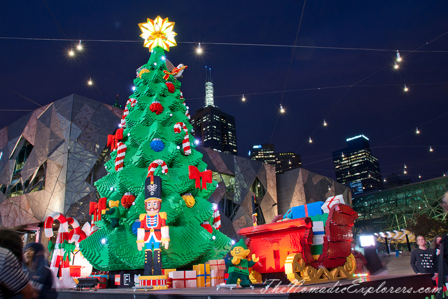 christmas outdoor decorations melbourne Christmas Decorations In Melbourne Night Walk The Nomadic Explorers