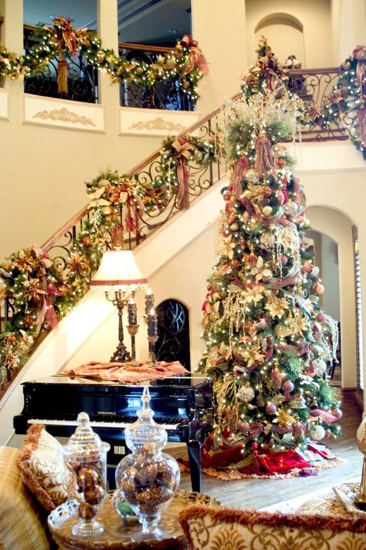 christmas decor ideas to make 27 Christmas Staircase Decor Ideas That You Will Love Feed Inspiration