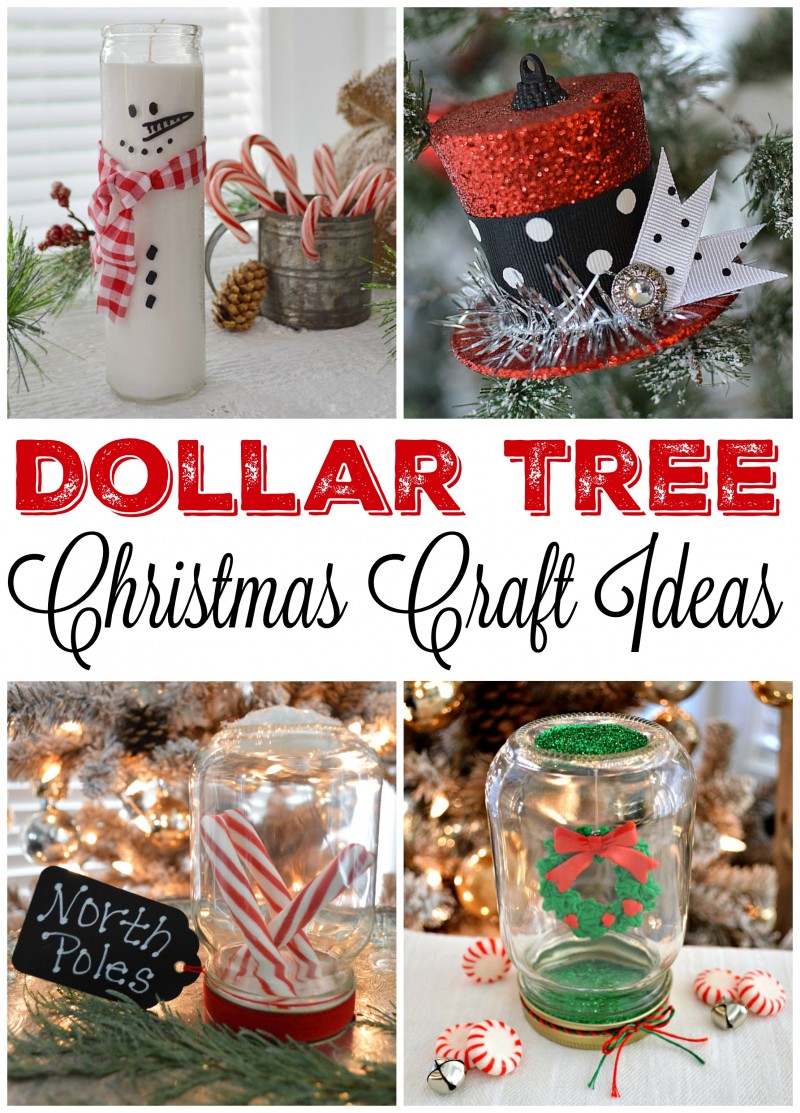 christmas decoration ideas dollar tree Dollar Tree Budget Christmas Craft and Decorating Ideas Fox Hollow