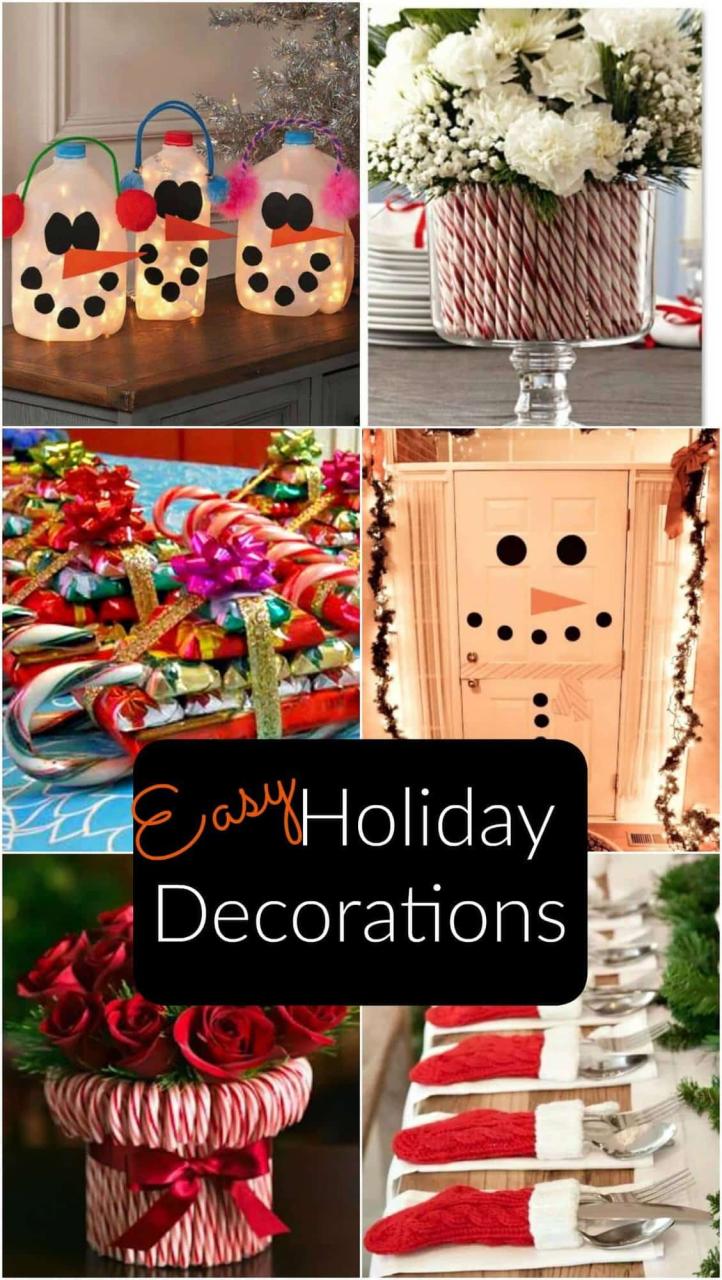 simple christmas decor ideas diy Cute and Easy DIY Holiday Decorations for a Festive Home!