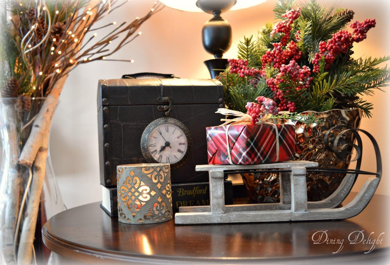 end table christmas decor ideas Dining Delight Christmas Decor for End Tables