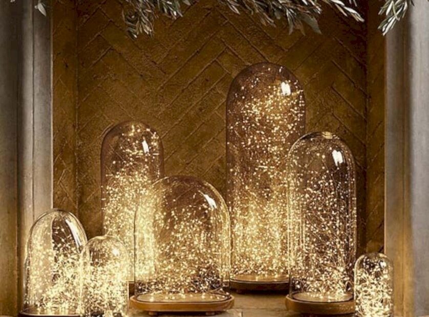 christmas decor with fairy lights 38 Fairy Lights Ideas for Holiday Decorating